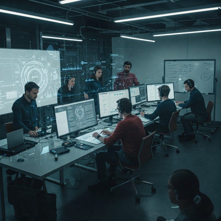 Leys Digital - Agile Team Augmentation This image was created by Imagen 3 using Google Gemini based upon a description of what Leys Digital do.